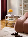 Westwing Collection Приставной столик Neptun металлический, Ш 45 × В 51 см, Белый — фото 8