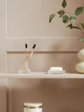 Andrea House Стакан для зубных щеток Gulji из рифленого стекла — фото 3