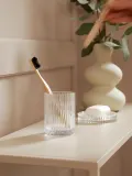 Andrea House Стакан для зубных щеток Gulji из рифленого стекла — фото 4