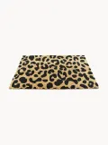 Коврик придверный Leopard из кокосового волокна с леопардовым принтом, 40х60 см, бежевый с чёрным — фото 2