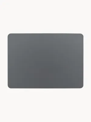 ASA SELECTION Комплект салфеток под приборы из экокожи Pik, 2 шт, 46x33 см, тёмно-серый матовый
