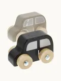 Bloomingville Mini Набор игрушек Multi: 6 деревянных машинок в подарочном мешочке, 20х23х5 см, разноцветный — фото 2