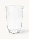 Broste Copenhagen Стакан для воды Hammered из выдувного стекла, 150 мл, прозрачный, Ø 9 × В 14 см, 400 мл, Прозрачный — фото 1