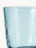 Broste Copenhagen Стакан для воды Hammered из выдувного стекла, 150 мл, синий с прозрачным — фото 2
