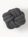 Westwing Collection Подушка декоративная Twist, Ш 27 × Д 27 см, Тёмный серый — фото 5