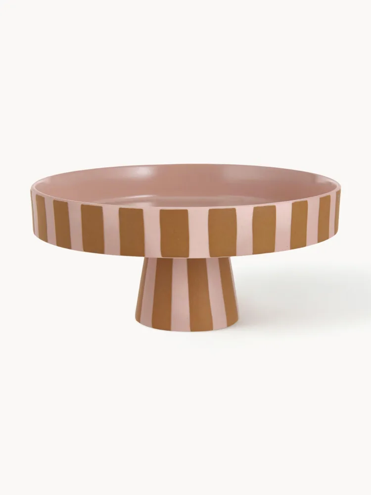 Блюдо для подачи Toppu Oyoy Living Design, розовое с терракотовым, 20 см