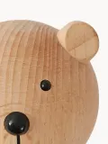 OYOY Mini Крючок настенный детский Bear из бука в форме медвежонка, 5х5х6 см, светлое дерево с чёрным — фото 2