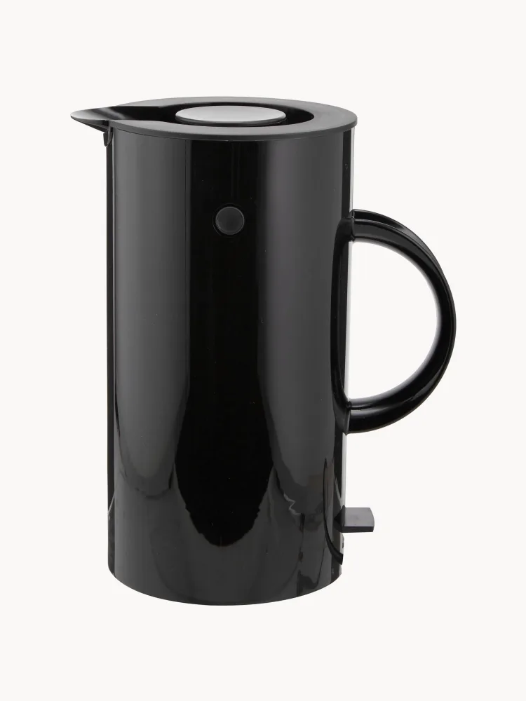 Stelton Чайник электрический EM77 с эмалевым покрытием, 1,5 л, высота 25 см, чёрный