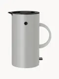 Stelton Чайник электрический EM77 с эмалевым покрытием, 1,5 л, высота 25 см, светло-серый с чёрным — фото 1