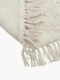Westwing Collection Ковер Daya круглый тафтинговый из хлопка ручной работы с бахромой, диаметр 120 см, кремово-белый — фото 5