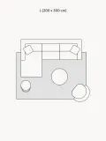 Westwing Collection Ковер Amaro из шерсти с хлопком ручного ткачества, двухцветный, 80х150 см, чёрный с кремово-белым — фото 2