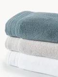 Westwing Collection Полотенце банное Premium в наборе, 3 предм. (гостевое полотенце, полотенце для рук, банное полотенце), Светлый серый — фото 8