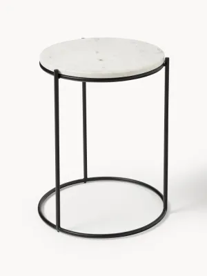 Westwing Collection Приставной столик Ella с мраморной столешницей, арт. S57459