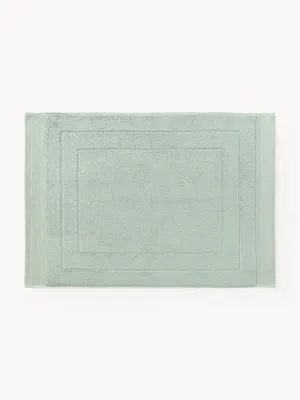 Westwing Collection Коврик для ванной Premium из органического хлопка, Ш 50 × Д 70 см, Шалфейный зелёный