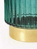 Westwing Collection Ваза Lene из стекла на металлическом основании высотой 20 см — фото 2