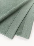 Westwing Collection Комплект махровых полотенец Premium, 3 предм. (гостевое полотенце, полотенце для рук, банное полотенце), Шалфейный зелёный — фото 5