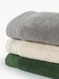 Westwing Collection Полотенце банное Premium в наборе, 3 предм. (гостевое полотенце, полотенце для рук, банное полотенце), Тёмный серый — фото 8