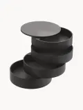 Yamazaki Шкатулка для украшений Tower с поворотными отделениями, Ø 10 × В 10 см, Чёрный — фото 4