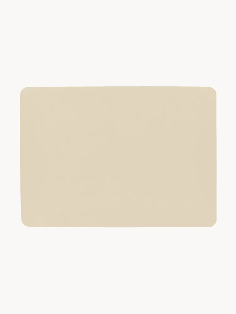 ASA SELECTION Комплект салфеток под приборы из экокожи Pik, 2 шт, 46x33 см, светло-бежевый матовый