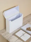 Bigso Box of Sweden Органайзер для документов Lovisa на 12 отделений, 33 x 24 см, Ш 33 × В 24 см, Приглушённый белый — фото 5