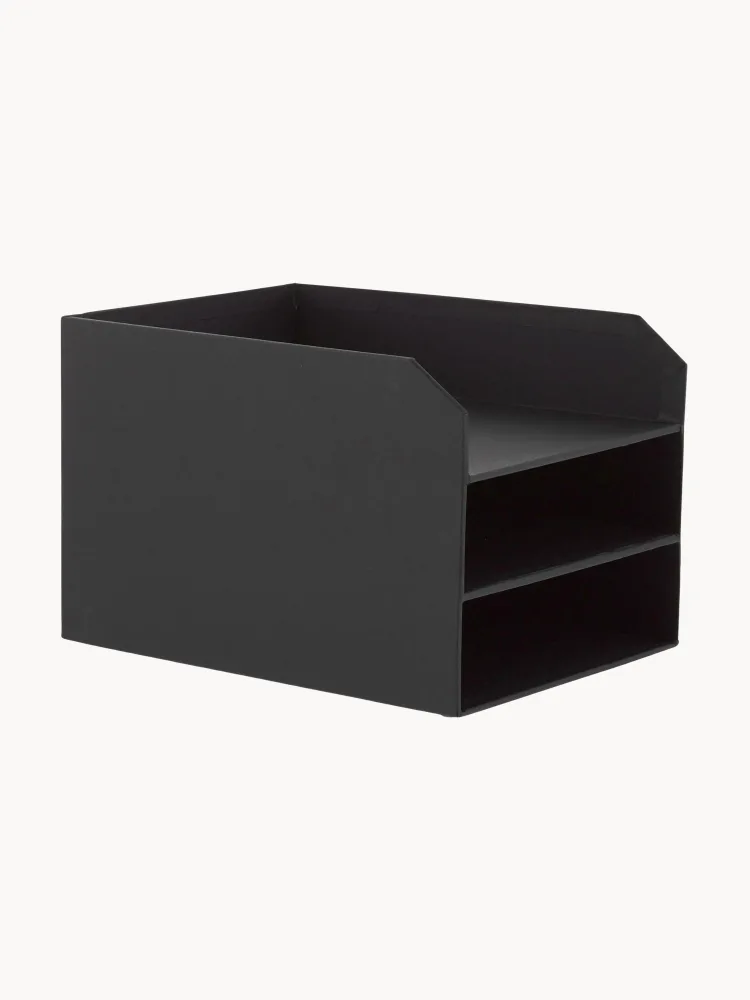 Bigso Box of Sweden Лоток для бумаг Trey трехуровневый, черный