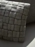 Westwing Collection Наволочка декоративная Norman, Ш 40 × Д 40 см, Тёмный серый — фото 8