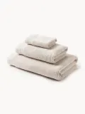 Westwing Collection Полотенце банное Premium в наборе, 3 предм. (гостевое полотенце, полотенце для рук, банное полотенце), Светлый бежевый — фото 1