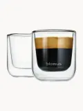 Blomus Набор чашек для эспрессо Nero с двойными стенками, 2 предмета — фото 1