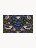Entryways Коврик придверный Strawberry Thief из кокосового волокна с ручной росписью, 45х75 см, многоцветный — фото 1
