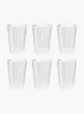 Stelton Набор стаканов Pilastro с тиснёным узором, 6 шт., 330 мл, Ø 8 × В 11 см, 330 мл, Прозрачный — фото 2
