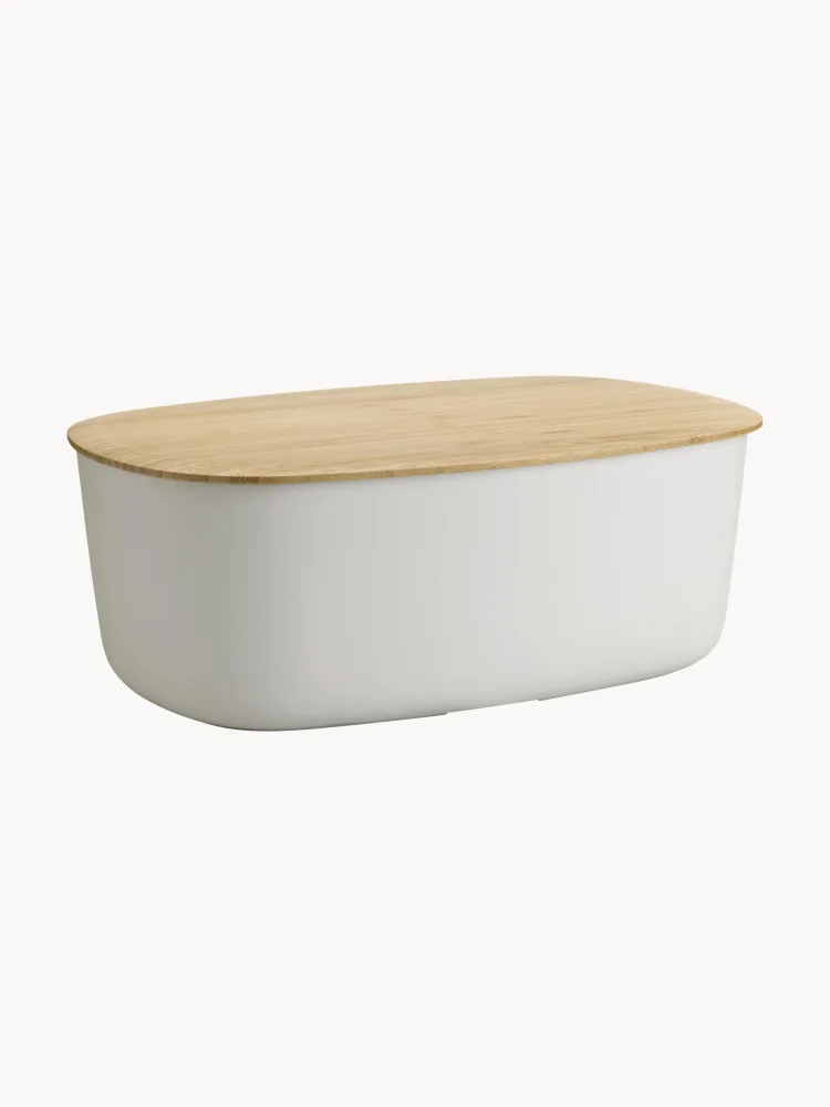 Хлебница stelton Box-It с крышкой-доской, светло-серая