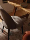 Westwing Collection Стул Rachel, серо-коричневый — фото 8