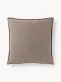 Westwing Collection Подушка декоративная Lennon 60х60 см серо-коричневая — фото 8