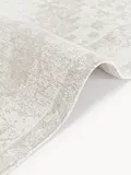 Westwing Collection Ковер Neapel шенилловый с винтажным узором, 80х200 см, серо-голубой с кремовым — фото 3