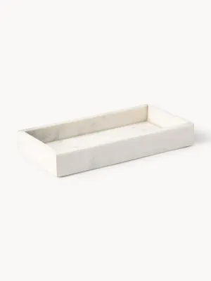 Westwing Collection Поднос декоративный малый из мрамора Venice, 30х15 см, Ш 30 × Г 15 см, Белый