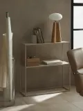 Westwing Collection Стеллаж Neptun, Ш 80 × В 80 см, Светлый бежевый — фото 7