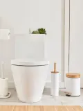 Мусорное ведро с бамбуковой крышкой Tallin объемом 3 л, 3 л, Белый — фото 8