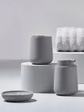Zone Denmark Стакан для зубных щеток Nova One из фарфора, Ø 8 × В 10 см, Серый — фото 3