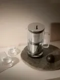 Aarke Фильтр-кувшин для воды Purifier из стекла и нержавеющей стали, 2,4 л, 17х28 см, хром и прозрачный — фото 4