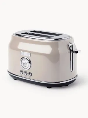 Haden Тостер Dorset на 2 тоста с широкими отсеками и 6 режимами прожарки, сталь, глубина 22 см, светло-бежевый