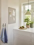 Hübsch Home Крючок настенный Swing из металла для одежды и полотенец, высота 13 см, чёрный матовый — фото 3