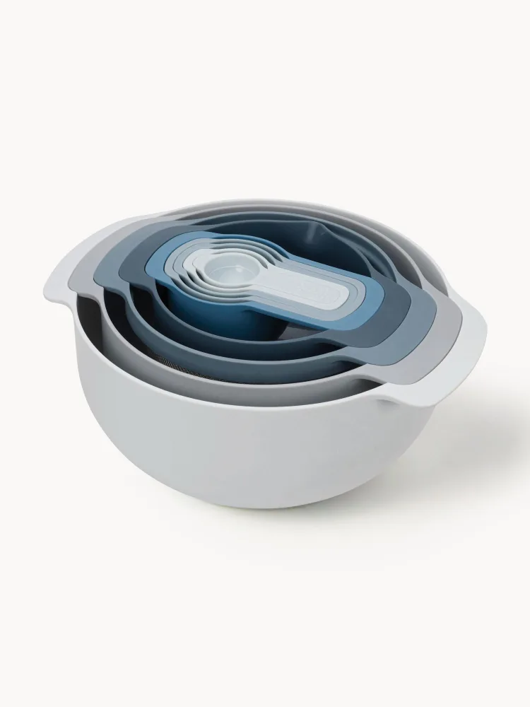 Joseph Joseph Набор мисок и мерных ёмкостей Nest Plus, 9 предметов, синий