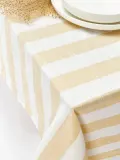 Oyoy Living Design Скатерть Strip в полоску хлопковая 140х200 см, Dla 4-6 персон (Ш 140 × Д 200 см), Белый — фото 2
