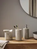 Westwing Collection Стакан для зубных щеток Simba из бежевого мрамора — фото 7