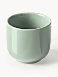 Westwing Collection Чашка с блюдцем Nessa, 4 предмета, Ø 7 × В 6 см, 90 мл, Шалфейный зелёный — фото 2