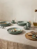 Westwing Collection Чашка с блюдцем Nessa, 4 предмета, Ø 7 × В 6 см, 90 мл, Шалфейный зелёный — фото 7