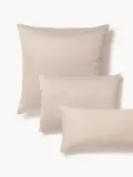Westwing Collection Наволочка Comfort из хлопкового сатина, Ш 50 × Д 80 см, Бежевый — фото 7