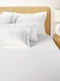 Westwing Collection Простыня Premium из хлопкового сатина, белая — фото 1