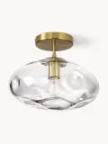 Westwing Collection Светильник потолочный Amora с овальным плафоном из фактурного стекла, арт. S18848 — фото 1