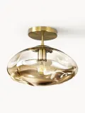 Westwing Collection Светильник потолочный Amora с овальным плафоном из фактурного стекла, арт. S18960 — фото 1